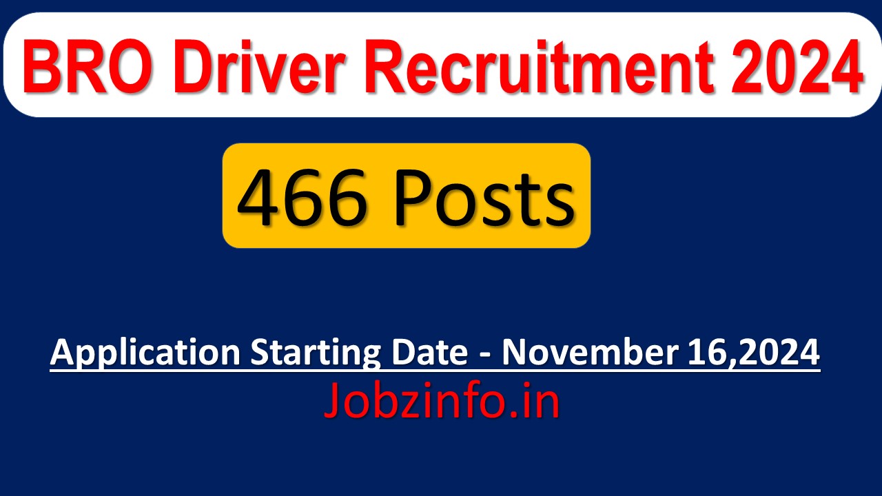 BRO Driver Recruitment 2024