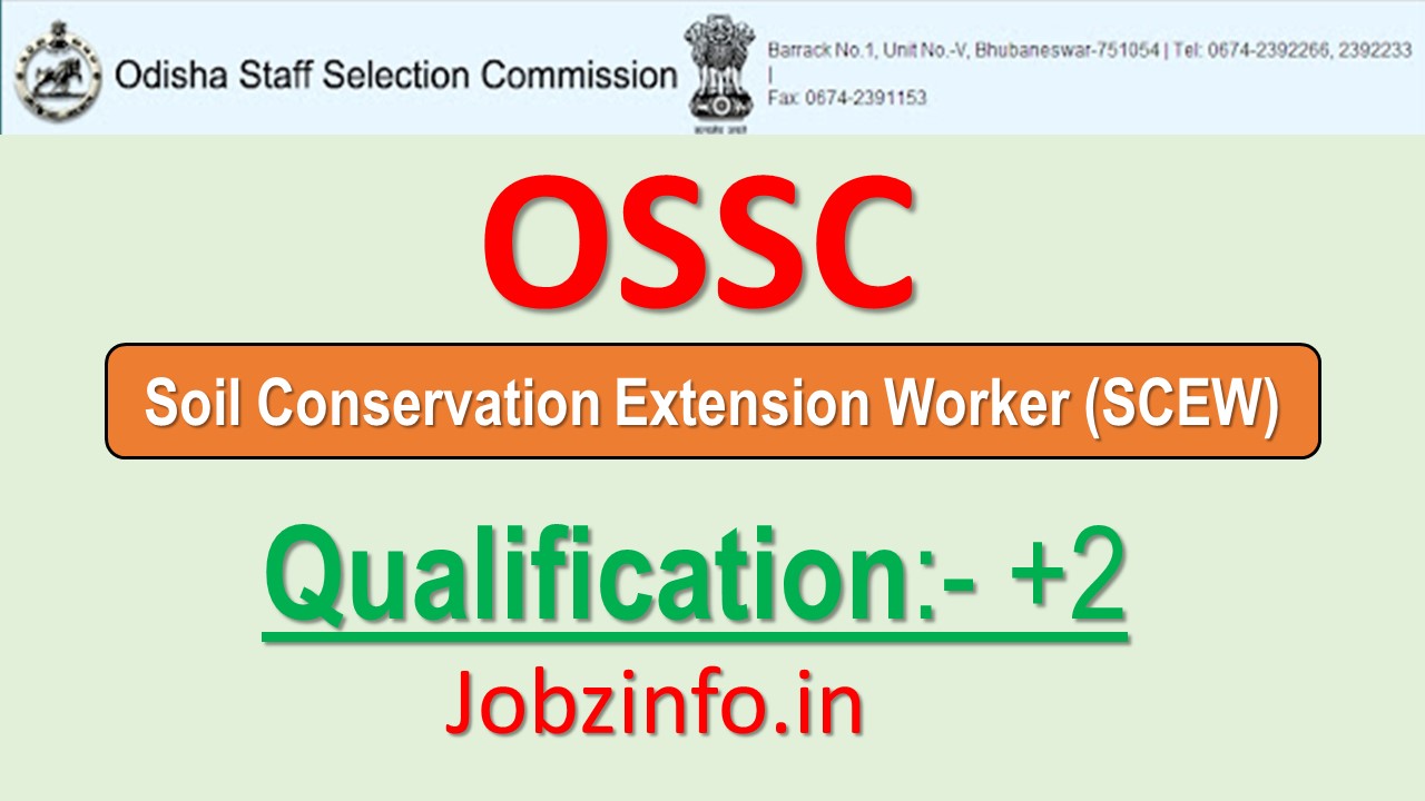 OSSC SCEW Recruitment 2024