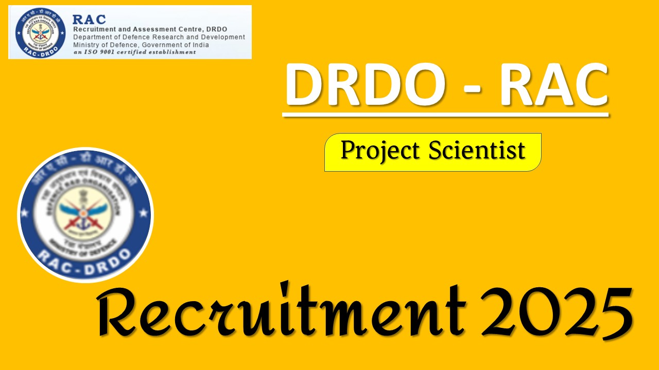 DRDO RAC Recruitment 2025 Apply Now